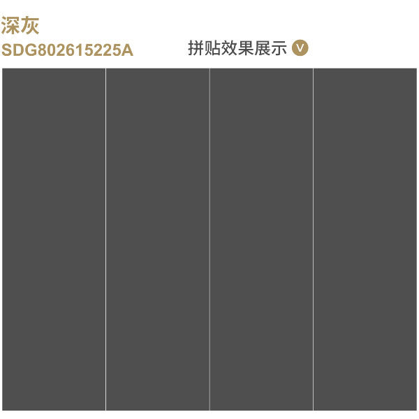 Chemical Resistant Deep Gray Sintered Stone Tile Durable Sophisticated